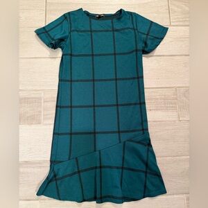 Stylish Teal and Black Dress